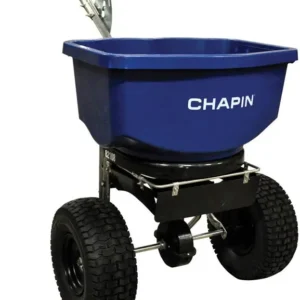 Chapin 82108B Push Salt Spreader 100 Lbs Capacity Lawn and Garden