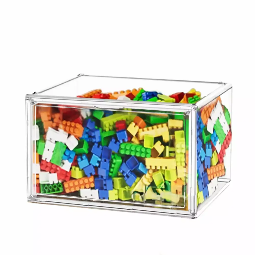 Dayooh Clear Stackable Toy Storage Case - Toy Organizer Box 1 Pack
