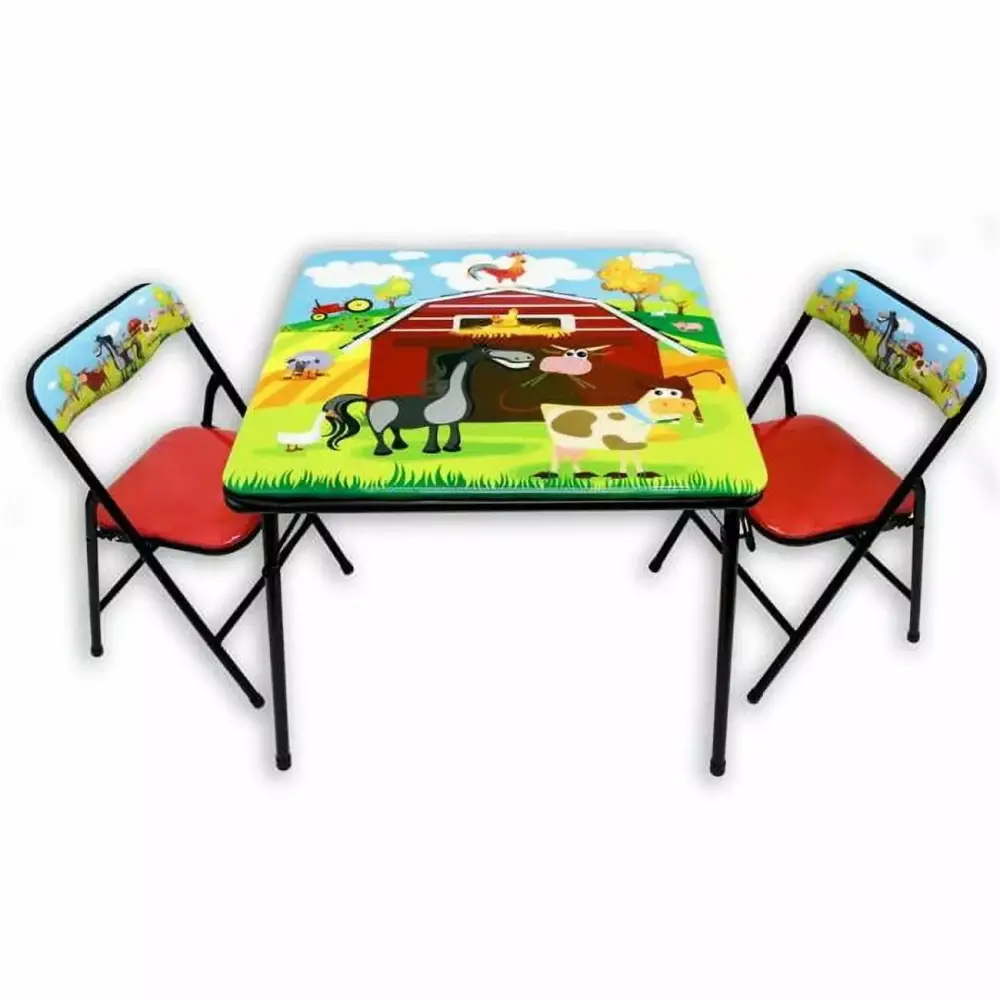 Gener8 GS75044 Barnyard Indoor Table & Chair Multi Color Ages 3 to 8 Years