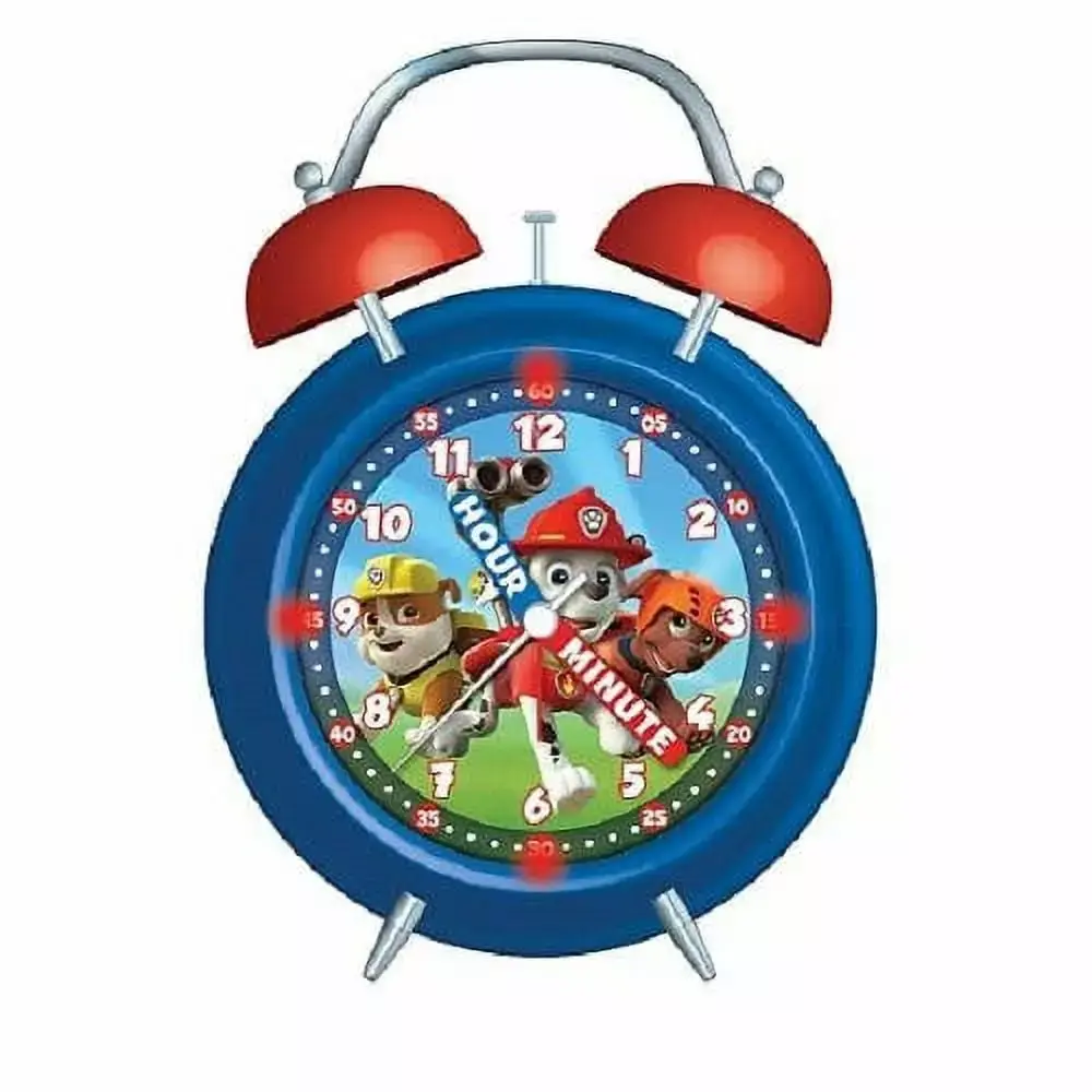 Paw Patrol Light Up Twin Bell Teacher Alarm Clock Berger M Z