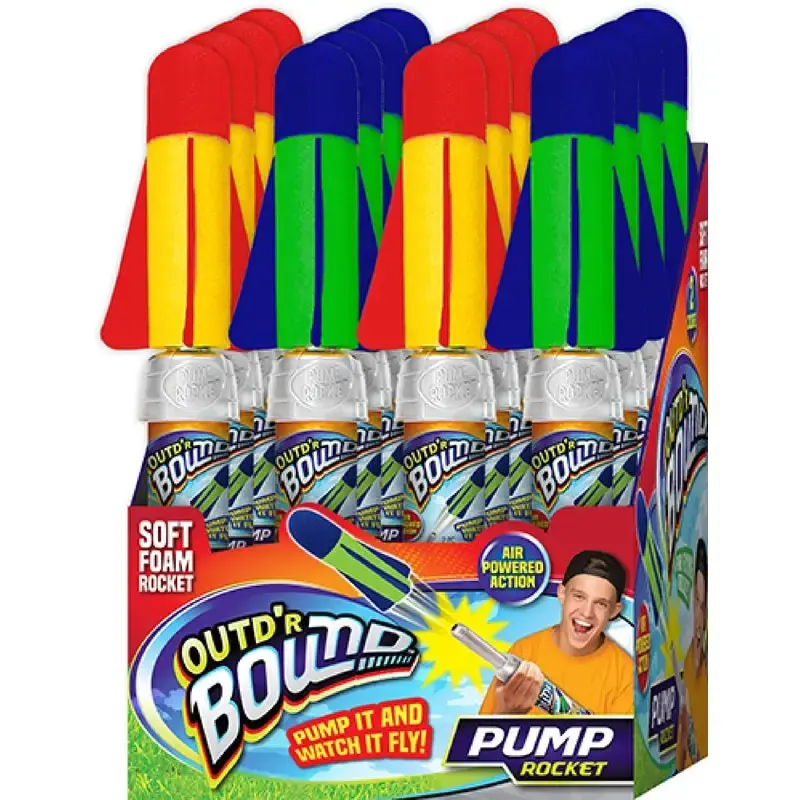 Ja-Ru Outd'r Bound Pump Rocket Foam Assorted 1 pc. Pack 16
