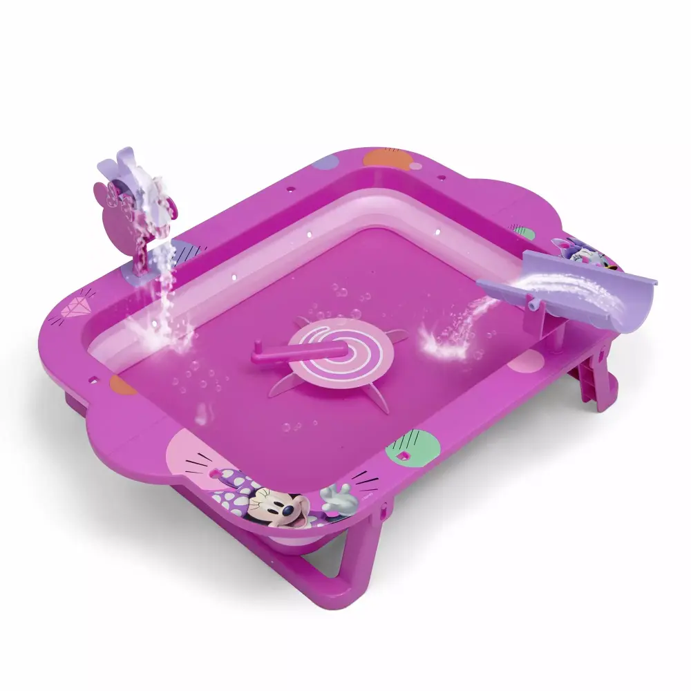 Disney Minnie Mouse Water Activity Table Delta Children Collapsible Travel-friendly Pink