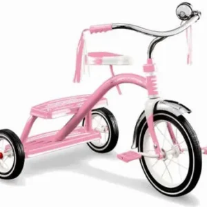 Radio Flyer 33P Classic Pink Dual Deck Kid Toy Tricycle Ages 2.5-5