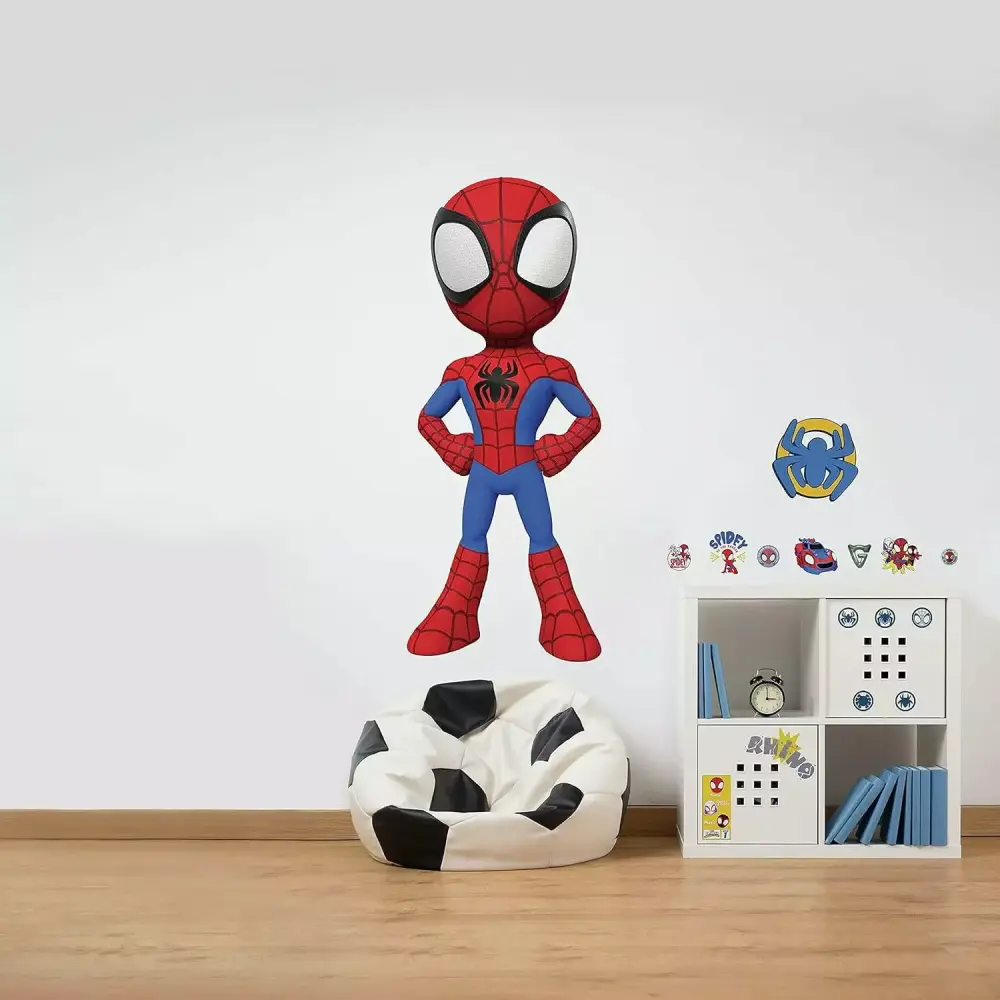 Licensed Marvel Spidey and His Amazing Friends Peel and Stick Giant Wall Decals Kids Room Decor RoomMates