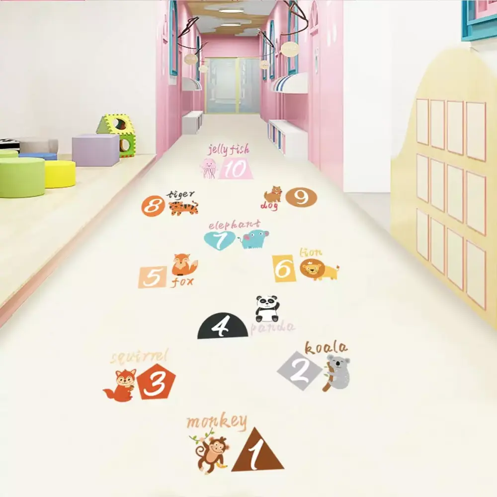 Vikakiooze Number Color Weather Learning Educational Wall Decals Peel And Stick Alphabet Wall Stickers Kids