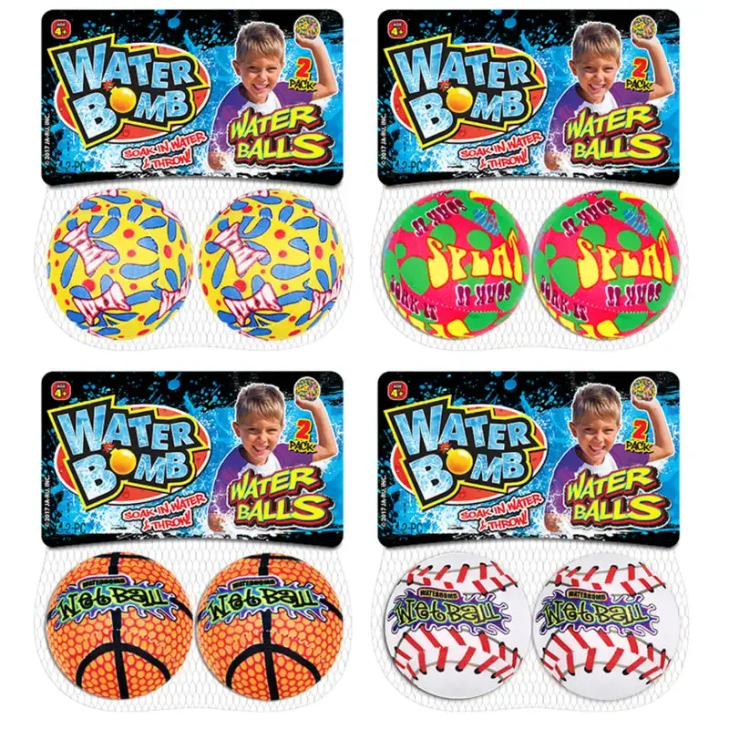 Splash Wet Ball Outdoor Water Toys Water Bomb Foam Pack 24 Summer Fun Ja-Ru