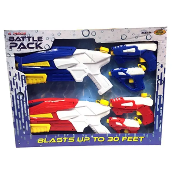 Water Sports 88111-3 Battlepack Toy Water Guns 3 Pack Summer Outdoor Play Water Blasters Kids