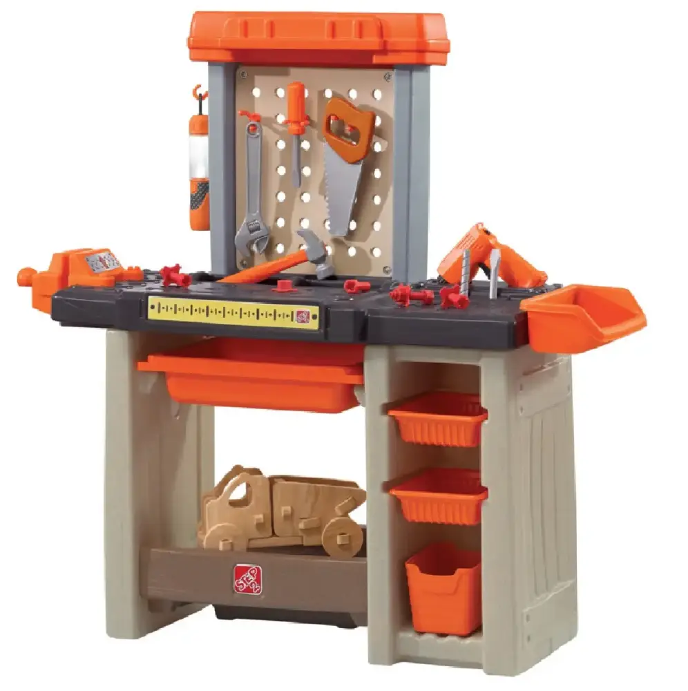 Step 2 Handyman Workbench Playset Orange Kids Tool Bench